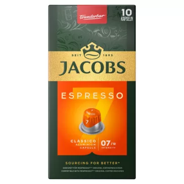   Kávékapszula, Nespresso kompatibilis Jacobs Espresso 7 Classico10 db kapszula