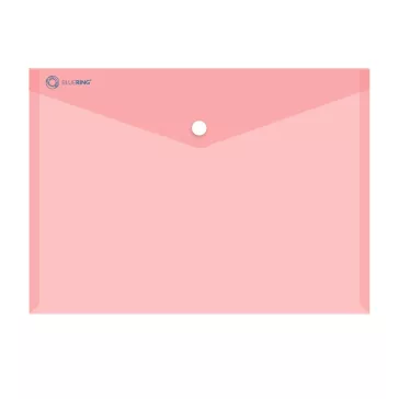   Irattartó tasak A4, PP patentos Bluering® transzparens piros