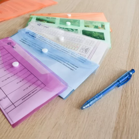 Irattartó tasak DL 'csekk' patentos PP Bluering® transzparens kék Irattartó tasak DL 'csekk' patentos PP Bluering® transzparens kék