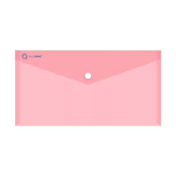 Irattartó tasak DL 'csekk' patentos PP Bluering® transzparens piros Irattartó tasak DL 'csekk' patentos PP Bluering® transzparens piros