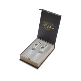   Golyóstoll+töltőtoll pezsgő test, arany klipsz Parker Royal IM Monochrome