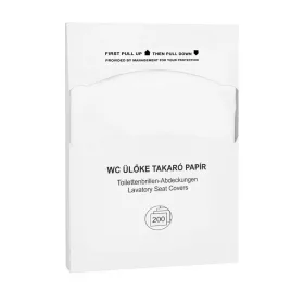  Toalettülőke takaró papír 200 lap/csomag 10 cs/karton Alpha fehér