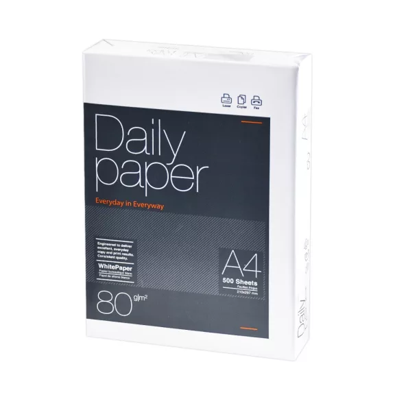 Másolópapír A4, 80g, Daily Paper 500ív/csomag Másolópapír A4, 80g, Daily Paper 500ív/csomag