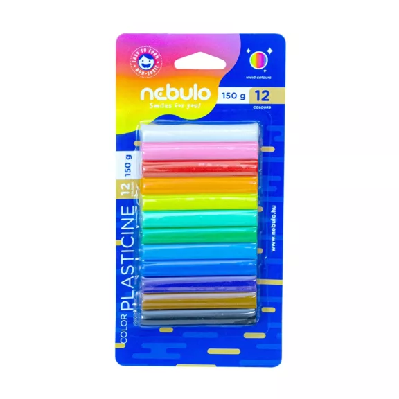 Gyurmakészlet 150g. Nebulo 12 klf. szín Gyurmakészlet 150g. Nebulo 12 klf. szín