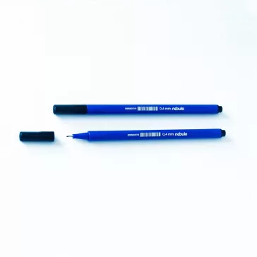  Rostirón, tűfilc 0,4mm, háromszög test Nebulo 722-B, fekete