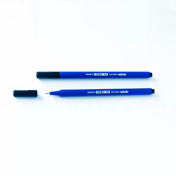 Rostirón, tűfilc 0,4mm, háromszög test Nebulo 722-B, fekete Rostirón, tűfilc 0,4mm, háromszög test Nebulo 722-B, fekete