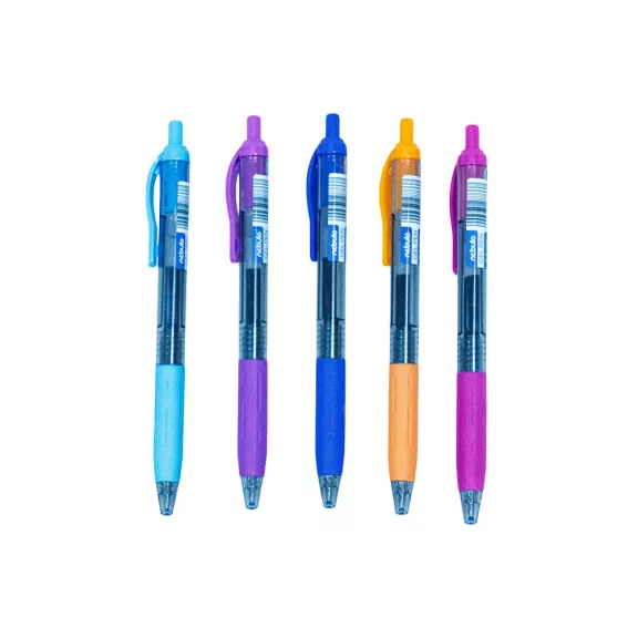 Zseléstoll, 0,5mm vegyes test szín, 30db/doboz Nebuló írásszín kék Zseléstoll, 0,5mm vegyes test szín, 30db/doboz Nebuló írásszín kék