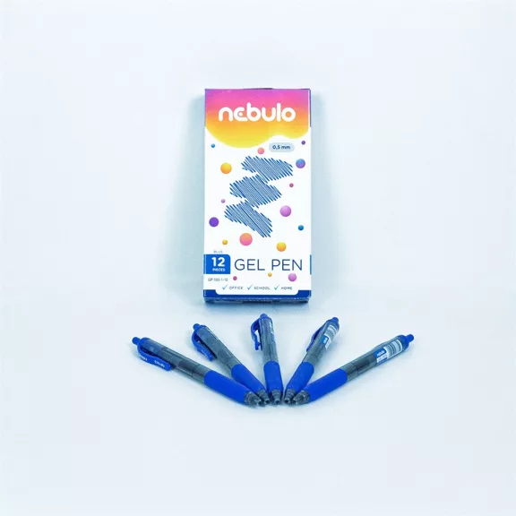 Zseléstoll, 0,5mm kék test, Nebulo írásszín kék Zseléstoll, 0,5mm kék test, Nebulo írásszín kék