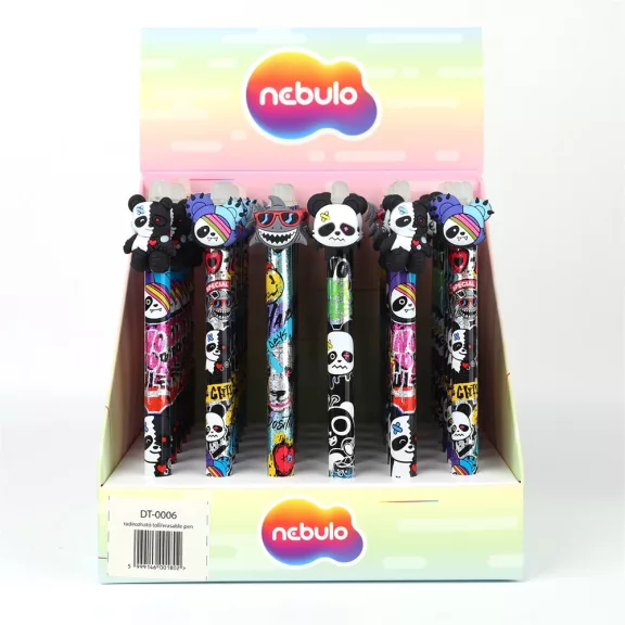 Zseléstoll radírozható, panda, 36 db/display Nebulo Zseléstoll radírozható, panda, 36 db/display Nebulo