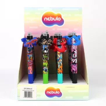   Zseléstoll radírozható, nyomógombos, mérges dino 24 db/display Nebulo