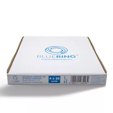  Genotherm lefűzhető, A4, 50 micron narancsos Bluering® 25 db/csomag, 4 csomag/karton kínáló