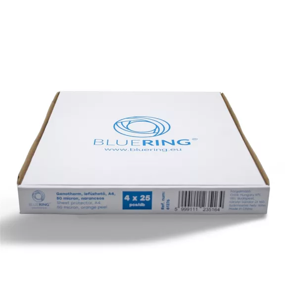 Genotherm lefűzhető, A4, 50 micron narancsos Bluering® 25 db/csomag, 4 csomag/karton kínáló Genotherm lefűzhető, A4, 50 micron narancsos Bluering® 25 db/csomag, 4 csomag/karton kínáló