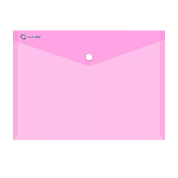Irattartó tasak A4, PP patentos Bluering® transzparens pink Irattartó tasak A4, PP patentos Bluering® transzparens pink