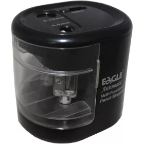   Hegyező asztali 2 lyukú elektromos elemes és USB adapterrel működtethető EG5161 Eagle fekete