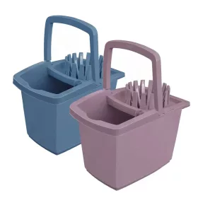 Vödör 15 liter szögletes kicsavaró kosárral York_070040