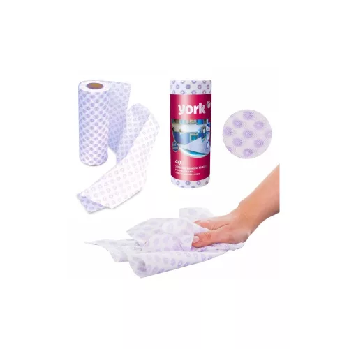 Törlőkendő általános tekercses 40 lap/tekercs York_021100