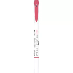 Ecsettol kétvégű Zebra Mildliner Cool & Refined, piros