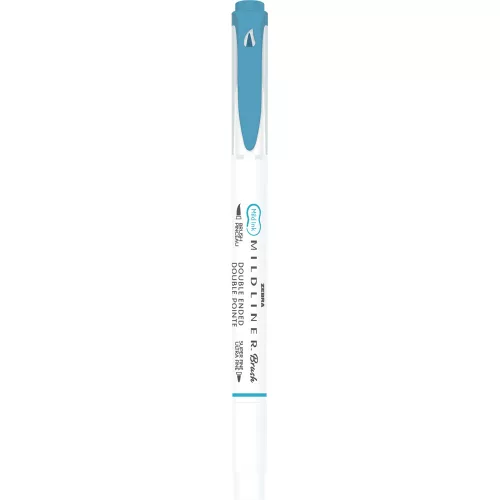 Ecsettol kétvégű Zebra Mildliner Warm, füstkék