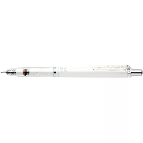 Nyomósirón 0,5 mm, Zebra DelGuard, fehér