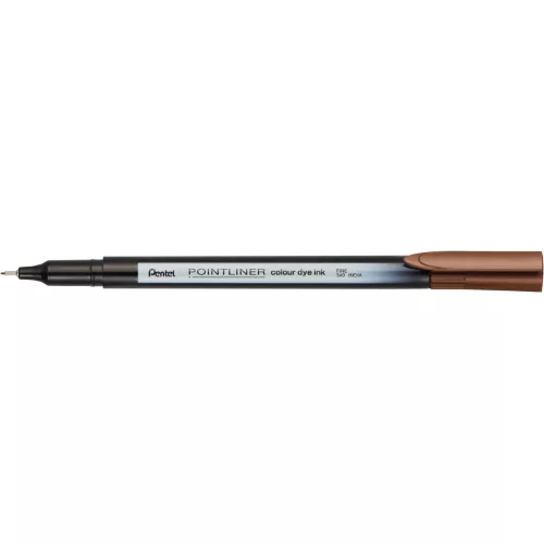 Rostirón, tűfilc 0,4mm, Pentel Pointliner dióbarna