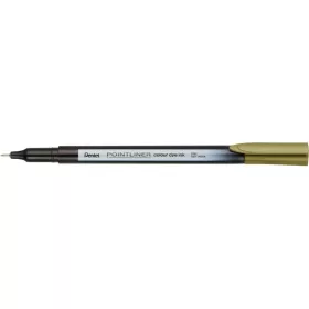 Rostirón, tűfilc 0,4mm, Pentel Pointliner aranybarna