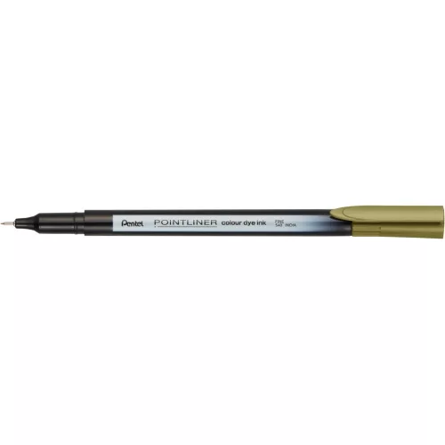 Rostirón, tűfilc 0,4mm, Pentel Pointliner aranybarna