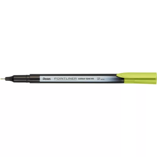 Rostirón, tűfilc 0,4mm, Pentel Pointliner limezöld
