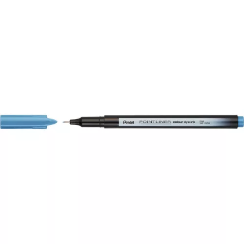 Rostirón, tűfilc 0,4mm, Pentel Pointliner türkizkék