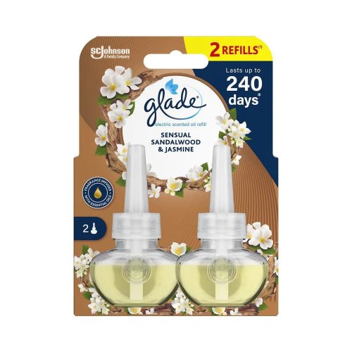 Légfrissítő elektromos utántöltő 2x20 ml Glade® Sensual Szantálfa és Jázmin