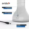 Asztali LED lámpa, RGB hangulatvilágítás, 4W, 4000K, AVIDE, fehér