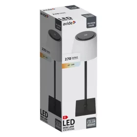 Asztali LED lámpa, USB, 4W, 4000K, AVIDE, fekete