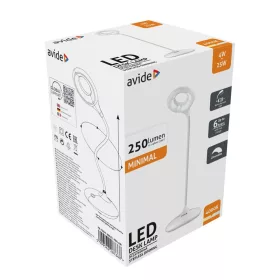 Asztali LED lámpa, Minimal, 4W, 4000K, AVIDE, fehér