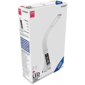   Asztali LED lámpa, Luna, kijelzős, 6W, 6400K, AVIDE, fehér