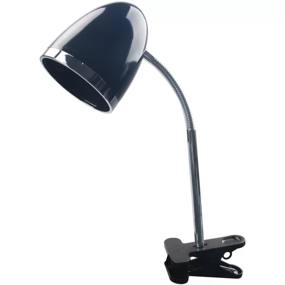Asztali lámpa, csiptethető, E27, max. 15W, AVIDE, fekete Asztali lámpa, csiptethető, E27, max. 15W, AVIDE, fekete