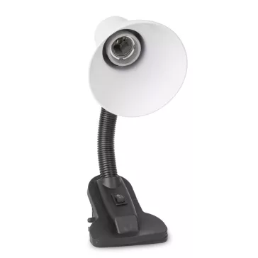 Asztali lámpa, Basic csiptethető, max. 60W, AVIDE, fehér