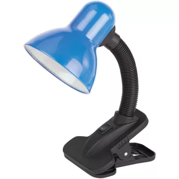 Asztali lámpa, Basic csiptethető, max. 60W, AVIDE, kék