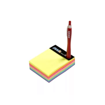   Jegyzettömb öntapadó, 101x76mm, 280lap, Stickn Magic Cube neon színek