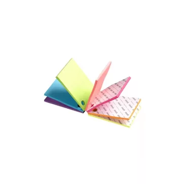   Jegyzettömb öntapadó, 101x76mm, 280lap, Stickn Magic Cube neon színek