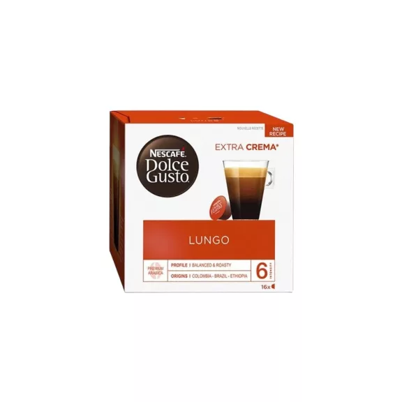 Kávékapszula, Nescafé Dolce Gusto Espresso Caffé Lungo 16db kapszula Kávékapszula, Nescafé Dolce Gusto Espresso Caffé Lungo 16db kapszula