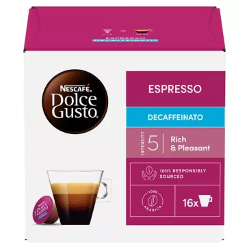   Kávékapszula, Nescafé Dolce Gusto Espresso koffeinmentes 16db kapszula