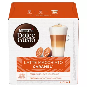   Kávékapszula, Nescafé Dolce Gusto Espresso Latte Macchiato, karamellás 8x2db kapszula