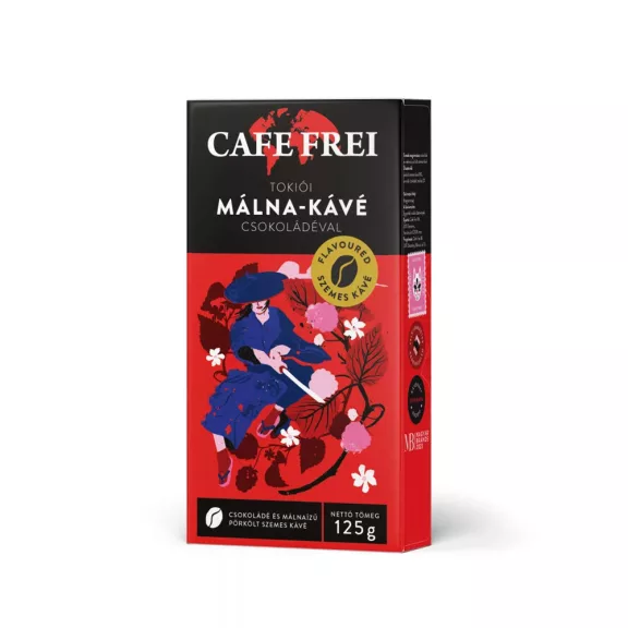 Kávé szemes, 125g, Cafe Frei Tokiói csokoládés-málna Kávé szemes, 125g, Cafe Frei Tokiói csokoládés-málna