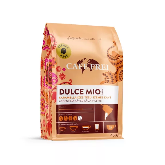 Kávé szemes, 1000g, Cafe Frei Dulce Mio, karamellás Kávé szemes, 1000g, Cafe Frei Dulce Mio, karamellás
