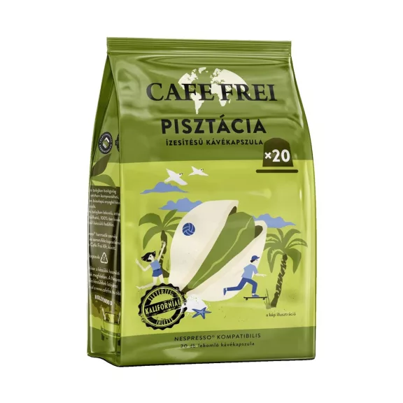 Kávékapszula, Nespresso kompatibilis, Cafe Frei, pisztácia 20db kapszula Kávékapszula, Nespresso kompatibilis, Cafe Frei, pisztácia 20db kapszula