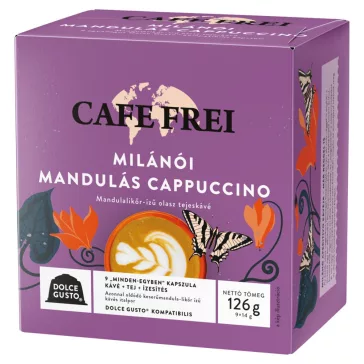   Kávékapszula, Dolce Gusto kompatibilis, Cafe Frei Milánói mandulás cappuccino 9db kapszula