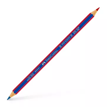   Postairón hatszögletű vékony JANUS Faber-Castell piros-kék