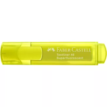  Szövegkiemelő 1-5mm vágott hegyű Faber-Castell 46 fluoreszkáló sárga 