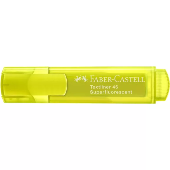 Szövegkiemelő 1-5mm vágott hegyű Faber-Castell 46 fluoreszkáló sárga Szövegkiemelő 1-5mm vágott hegyű Faber-Castell 46 fluoreszkáló sárga