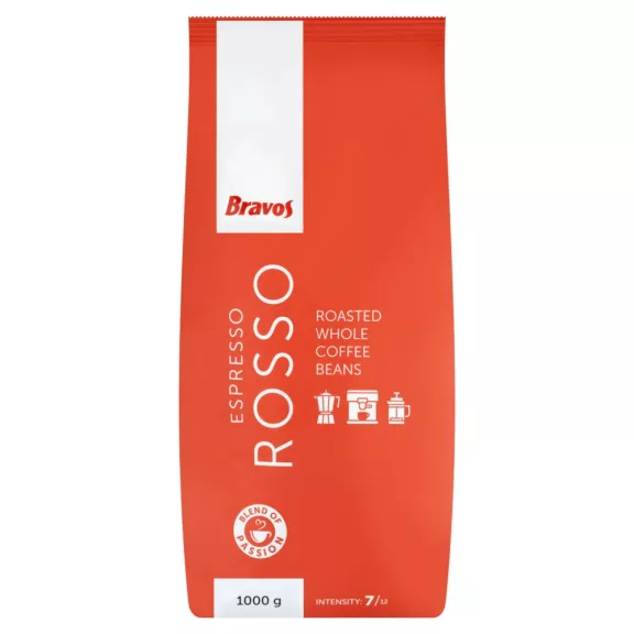 Kávé szemes, 1000g, Bravos Classic Espresso Rosso Kávé szemes, 1000g, Bravos Classic Espresso Rosso