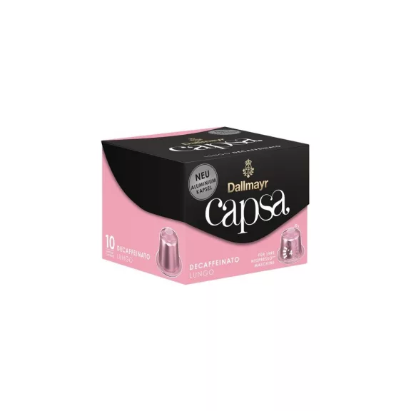 Kávékapszula Nespresso kompatibilis, Dallmayr Lungo Decaffeinato 10db kapszula